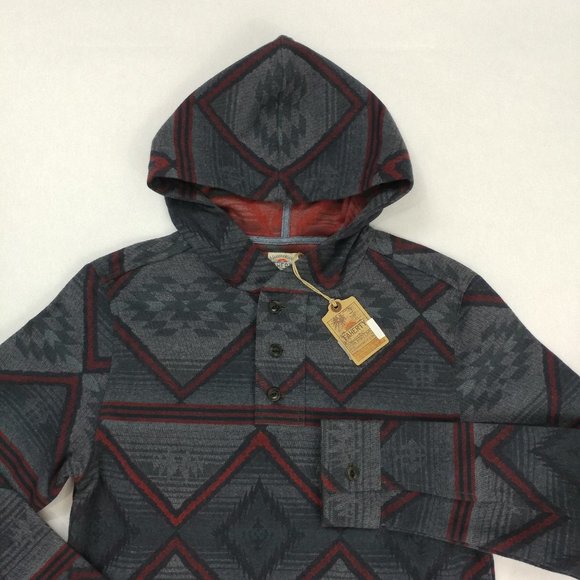 Faherty Men's Pacific Hooded Poncho Size XS Hoodie